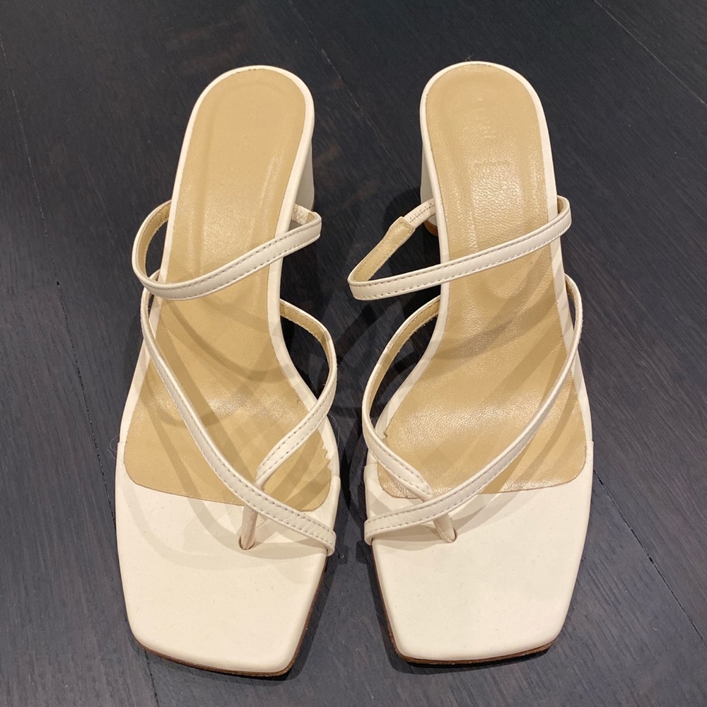 Aeyde cream sandals
